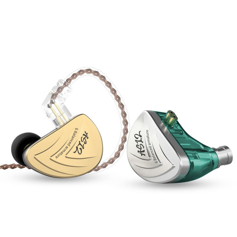 KZ AS12 In Ear Monitoring Hifi Earphone 12 Balanced Armature Drives 
