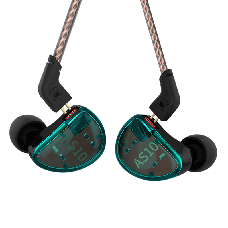 KZ AS10 HiFi Stereo 5 Balanced Armature Driver In Ear Monitor 