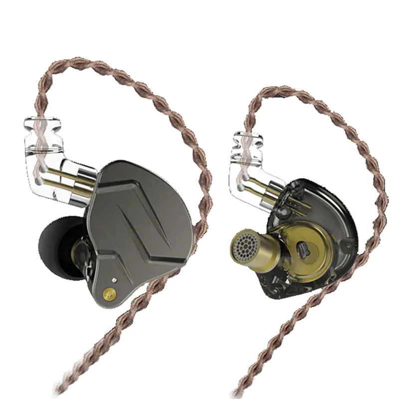 KZ ZSN Pro Dynamic Hybrid Dual Driver in Ear Earphones Detachable Tangle-Free Cable Musicians in-Ear Earbuds Headphones 